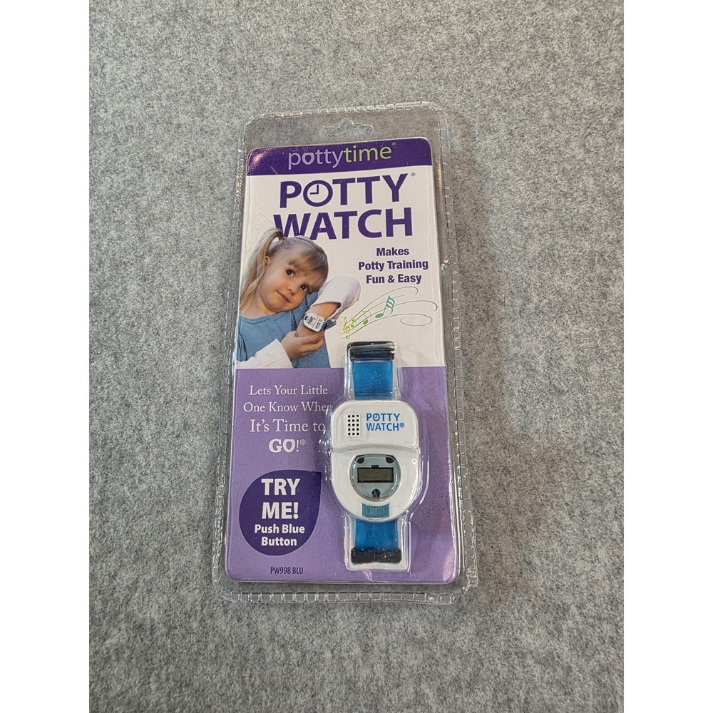 Potty Time: The Original Potty Watch | Water Resistant Toilet Training Aid Blue